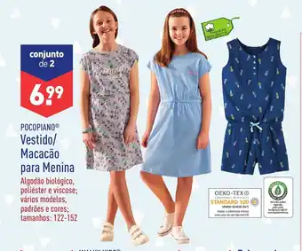 ALDI Pocopiano Vestido/Macacão para Menina promoção