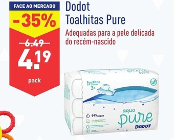 ALDI Dodot Toalhitas Pure promoção