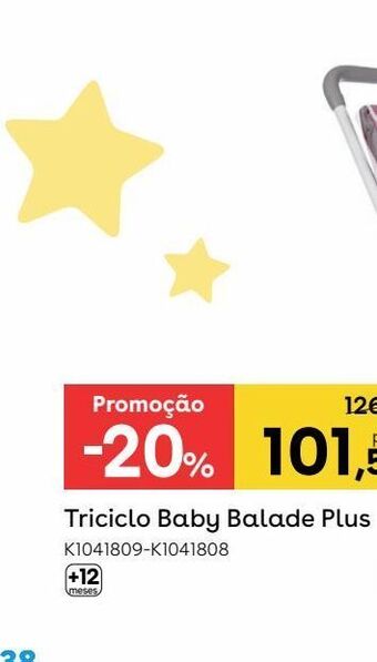 Toys R Us Smoby - triciclo baby balade plus rosa promoção