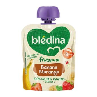 ALDI Blédina saqueta de banana-morango promoção