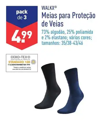 ALDI Walkx Meias para Proteção de Veias promoção
