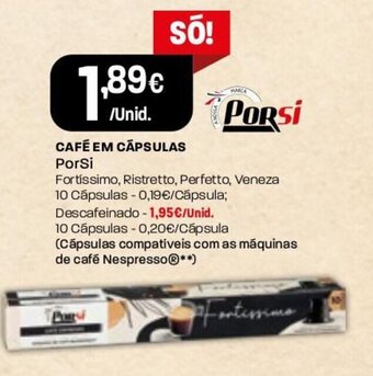 Intermarché Café em Cãpsulas PorSi promoção