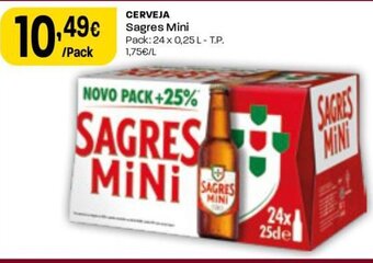 Intermarché Cerveja Sagres Mini promoção