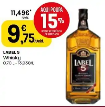 Intermarché Label 5 Whisky 0.70L promoção