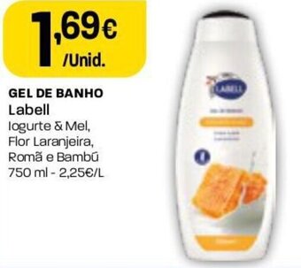 Intermarché Gel de Banho Labell 750ml promoção