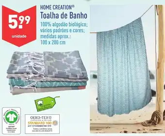 ALDI Toalha de Banho 100x200cm promoção