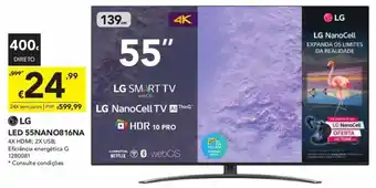 Radio Popular LG LED 55NANO816NA promoção