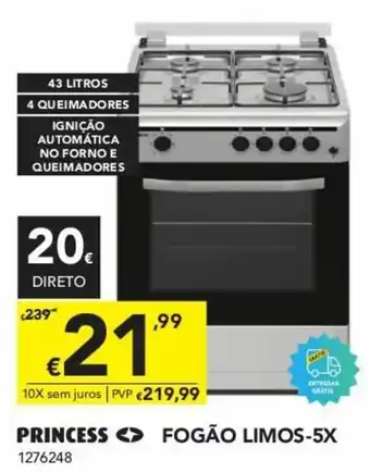 Radio Popular Princess Fogão Limos-5X promoção