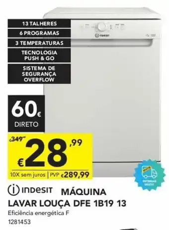 Indesit Máquina Lavar Louça DFE 1B19 13