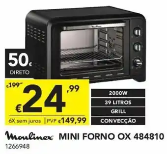 Radio Popular Mini Forno OX 484810 promoção