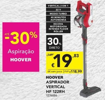 Radio Popular Hoover Aspirador Vertical HF 122RH promoção
