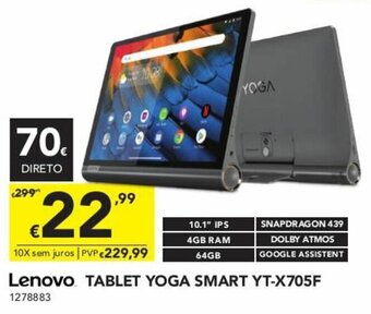 Radio Popular Lenovo Tablet Yoga Smart YT-X705F promoção