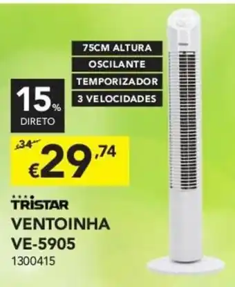 Radio Popular Tristar Ventoinha VE-5905 promoção