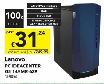 Radio Popular Lenovo PC Ideacenter G5 14AMR-629 promoção