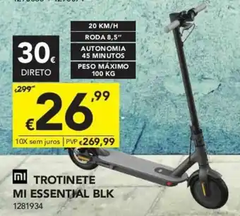 Radio Popular Trotinete Mi Essential BLK promoção