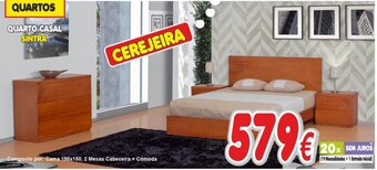 BragaJAV Composto por: Cama 195x150, 2 Mesas Cabeceira + Cómoda promoção