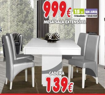 BragaJAV Mesa Sala Extensivel promoção