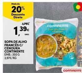 Continente Bom dia Sopa promoção