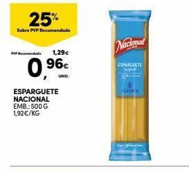 Continente Bom dia Esparguete nacional promoção