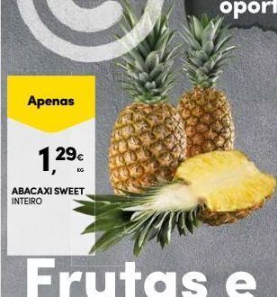 Continente Bom dia Abacaxi promoção