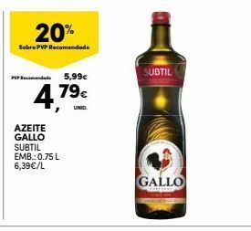 Continente Bom dia Azeite gallo promoção