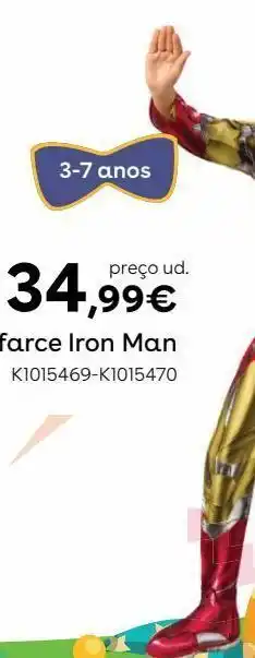 Toys R Us Disfarces iron man promoção