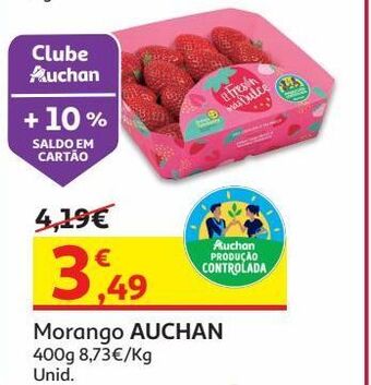 Auchan Morango auchan produção controlada 400 g promoção