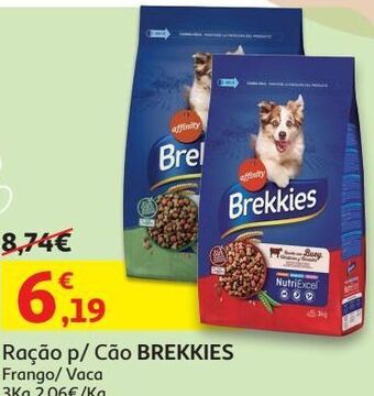 Auchan Ração cão brekkies promoção
