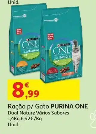 Auchan Ração gato adulto purina one promoção