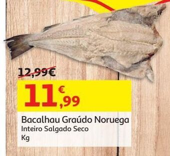 Auchan Bacalhau graudo noruega inteiro kg promoção