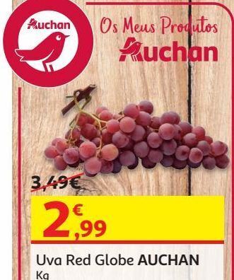 Auchan Uva red globe auchan kg promoção