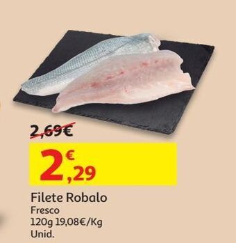 Auchan Filete robalo fresco 120 gr promoção