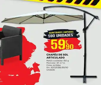 Bricomarché Chapéu de Sol Articulado 160g promoção