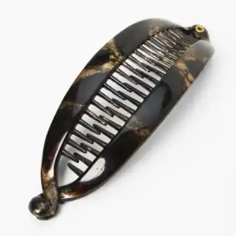 Claire's Oil slick banana hair claw - brown promoção