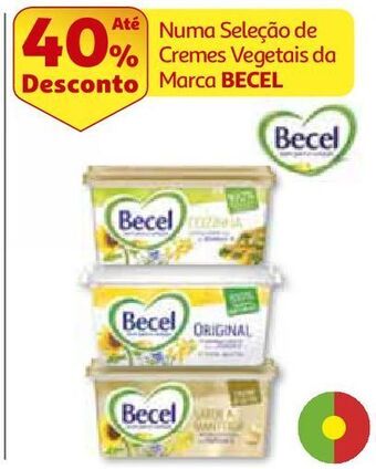 Auchan Creme vegetal becel promoção