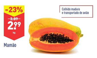 ALDI Mamão promoção