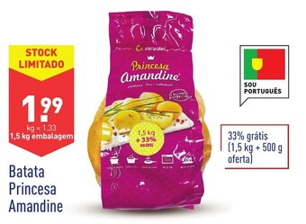 Batata Princesa Amandine 1,5kg