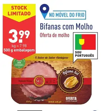 ALDI No Móvel Do Frio Bifanas com Molho 500g promoção