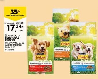 Continente Bom dia Ração para cães friskies promoção