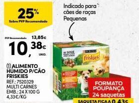 Continente Bom dia Ração para cães friskies promoção