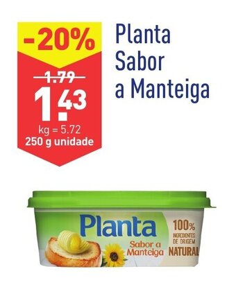 ALDI Planta Sabor a Manteiga 250g promoção