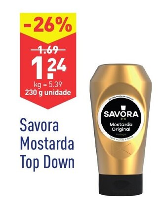 ALDI Savora Mostarda Top Down 230g promoção