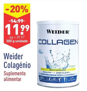 ALDI Weider Colagénio 300g promoção