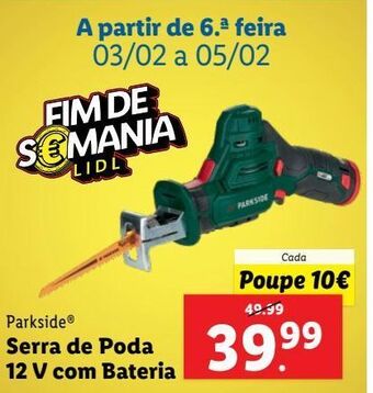Lidl Serra parkside promoção