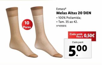 Lidl Meias promoção
