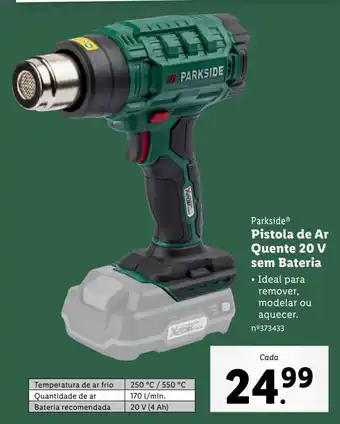 Lidl Pistola de calor parkside promoção