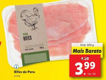 Lidl Filé de peru promoção