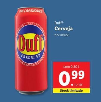 Lidl Lata de cerveja promoção