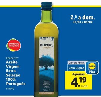 Lidl Azeite extravirgem chaparro promoção