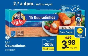 Lidl Palitos de peixe iglo promoção